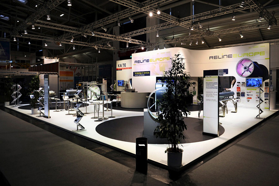 Messestand mit Partnerfirmen