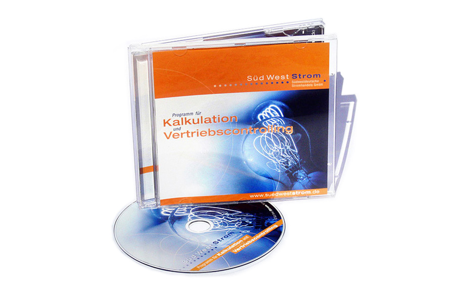 CD-Verpackung und Label